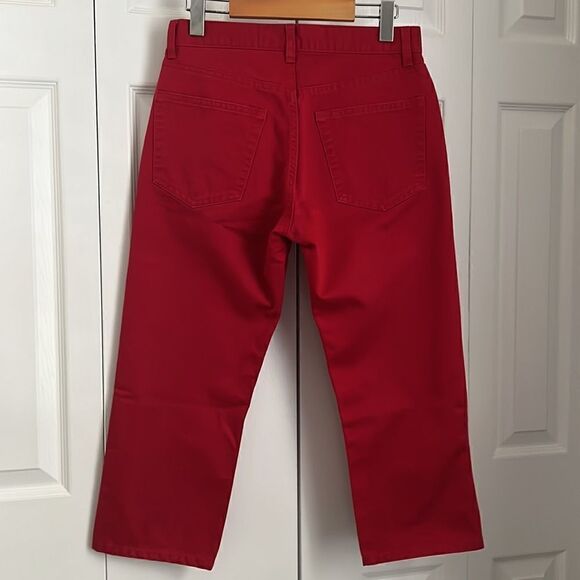 Gap Red High Rise Capris Size 6 - Picture 4 of 7